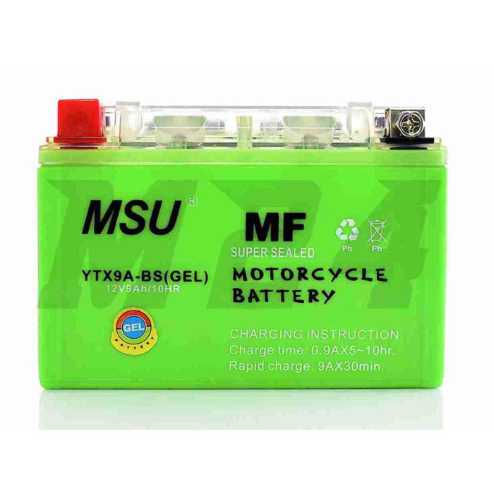 Акумулятор GEL 12V 9A 150-86-107mm UTX9-BS (YTX9-BS) "MSU" (2025)