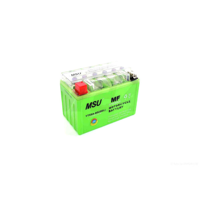 Акумулятор GEL 12V 9A 150-86-107mm UTX9-BS (YTX9-BS) "MSU" (2025)