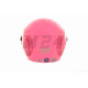 Шолом відкритий (підлітковий) "DAVID" (#D226, регулятор розміру, окуляри, pink)