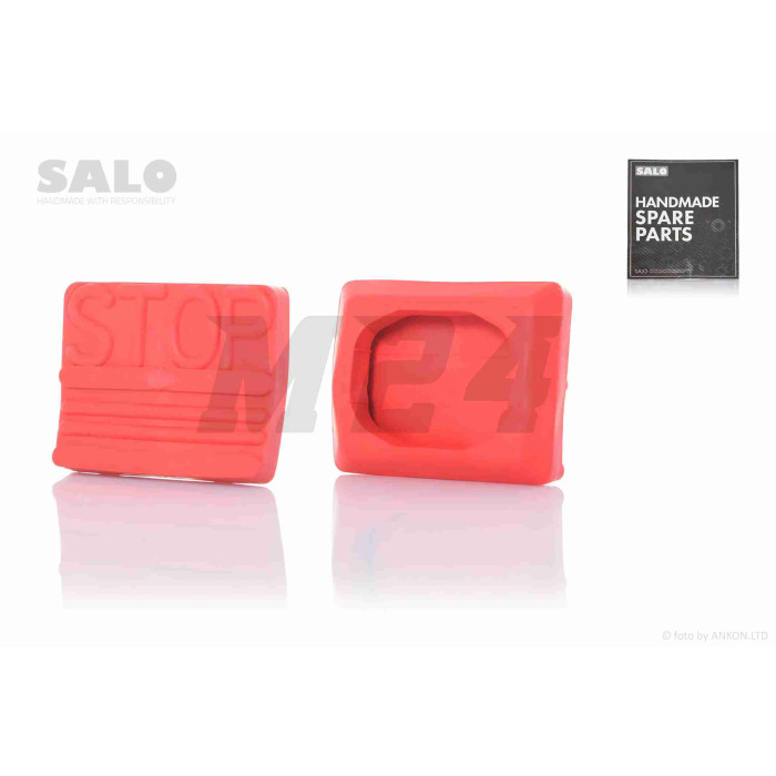 Накладка педалі гальма GEAR червона (STOP) "SALO"