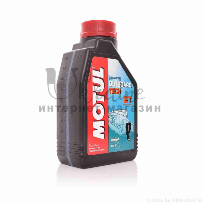 Олія моторна 2T, 1л синтетика "MOTUL" (човнова OUTBOARD TECH) ФРАНЦІЯ