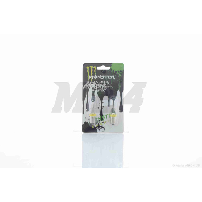 Лампа поворотів та габаритів діодна G18 (BA15D) 12V 10W пара, жовті