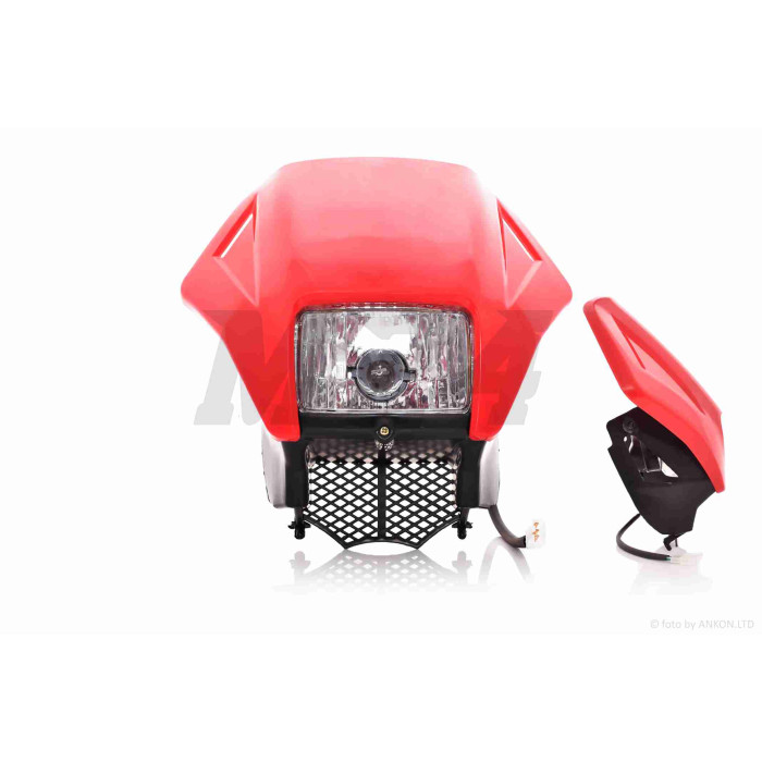 Обтічник з фарою GXT200 (GENESIS) червоний (35/35W)