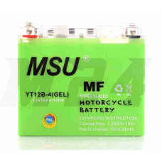 Акумулятор GEL 12V 10A 150-70-130mm YT12B-4 "MSU" (2023)