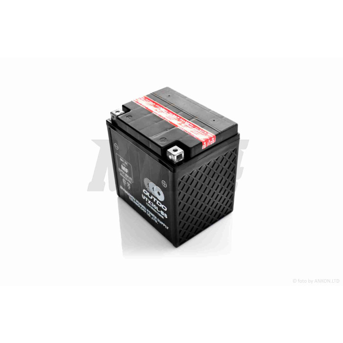 Акумулятор кислотний 12V 28A 167-127-175mm YTX30L-BS "OUTDO"