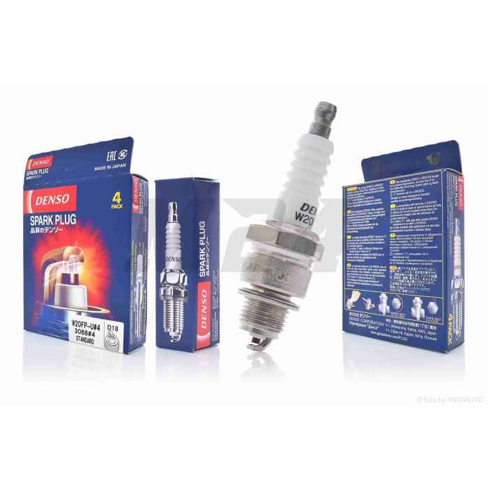 Свічка запалювання 2Т M14x1.25 L12.7 W20FPU "DENSO" (оригінал)