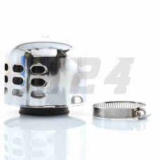Фільтр повітряний (нульовик) d42 прямий, закритий "HJLX" (хром)