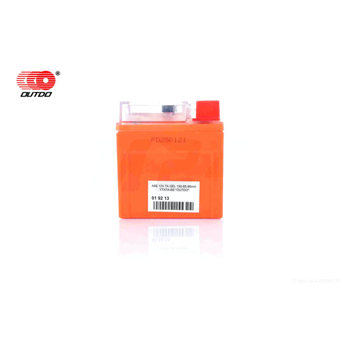 Акумулятор GEL 12V 7A 150-87-94mm UTX7A-BS (YTX7A-BS) "OUTDO" 2025