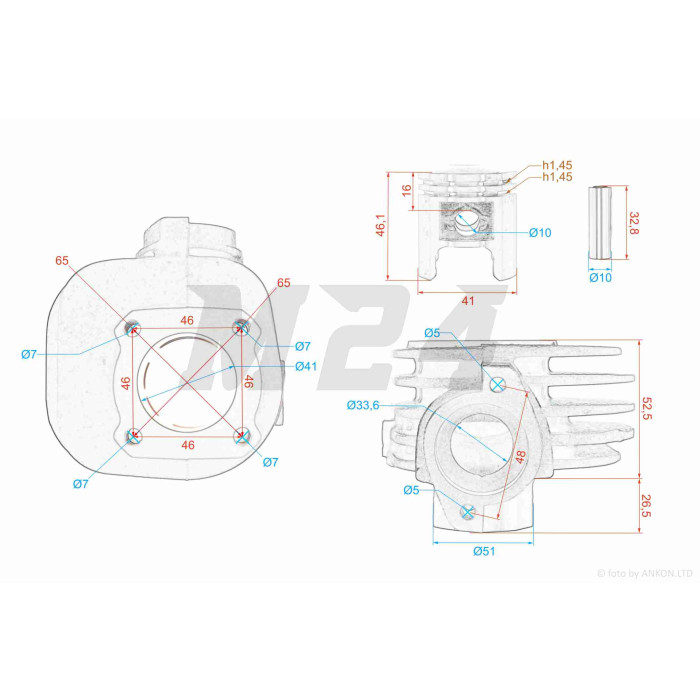 ЦПГ Suzuki LETS 41mm