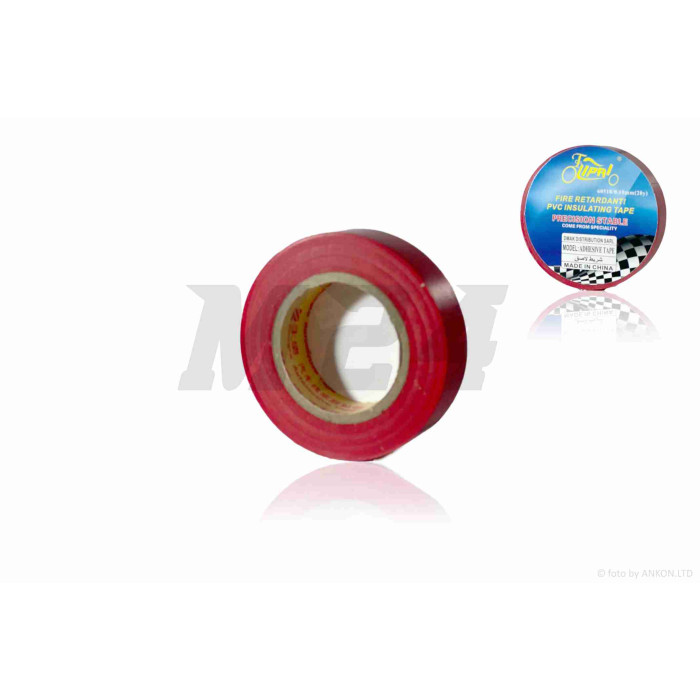 Изолента ПВХ, 10mm, 20m "LIPAI" (красная)