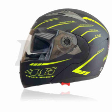 Шолом трансформер "IBK" (#105 +окуляри, XL, Matte-black-green)