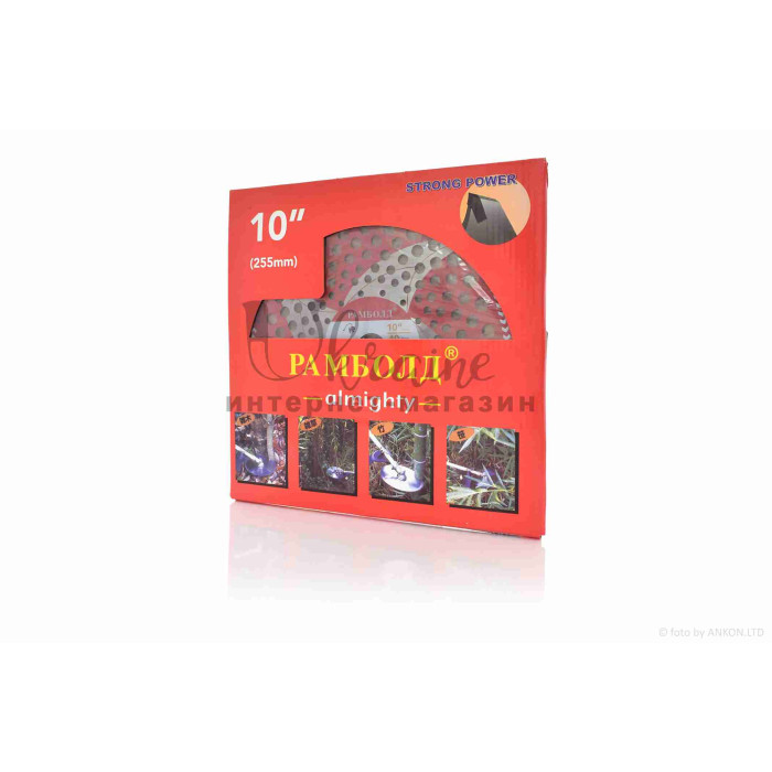 Ніж коси 40T D255 d25.4 побідит #РАМБОЛД (червоний)