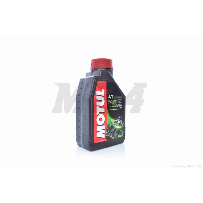 Олива моторна 4T, 1л напівсинтетика "MOTUL" (10W50, 5100) ФРАНЦІЯ