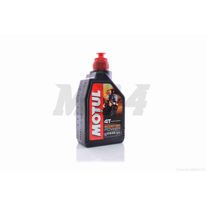 Олія моторна 4T, 1л синтетика "MOTUL" (5W40, SCOOTER POWER) ФРАНЦІЯ