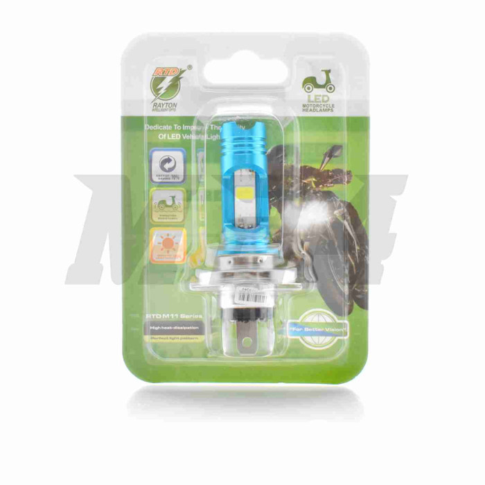 Лампа фари діодна H4 12V 35/35W 3 кристали
