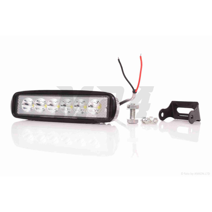 Фара додаткова балка, 155-40mm, 12V, 36W, 6 діодів, вологозахищена