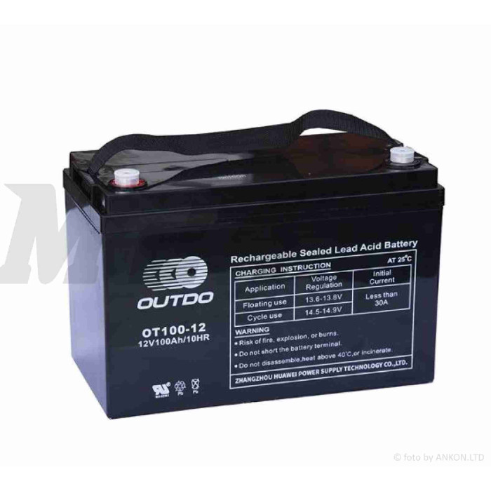 Акумулятор SLA 12V 150A 484-170-241mm OT150-12 "OUTDO" (2024)