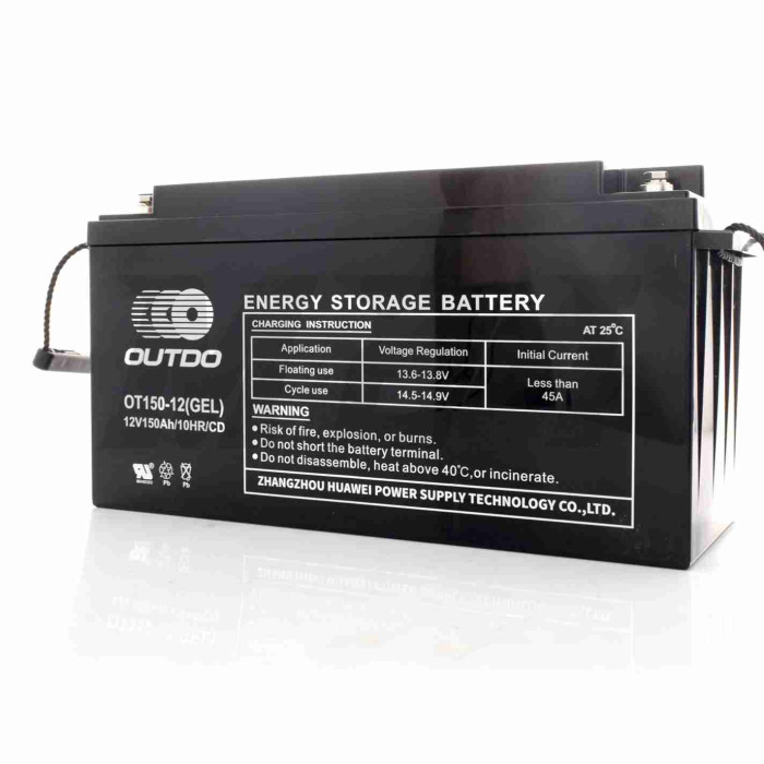 Акумулятор SLA 12V 150A 484-170-241mm OT150-12 "OUTDO" (2024)