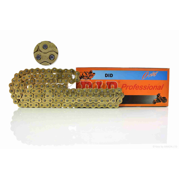 Ланцюг трансмісії 530HV-120L сальниковий, GOLD "DID" (O-Ring)