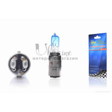 Лампа фари H6 (BA20D) 12V 35/35W синя "LIPAI"