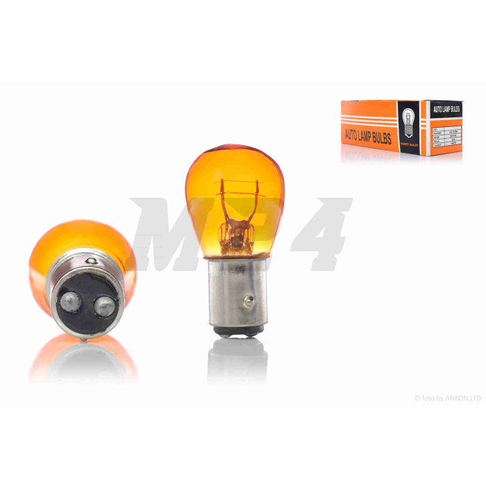 Лампа стопа S25 12V 21/5W помаранчева