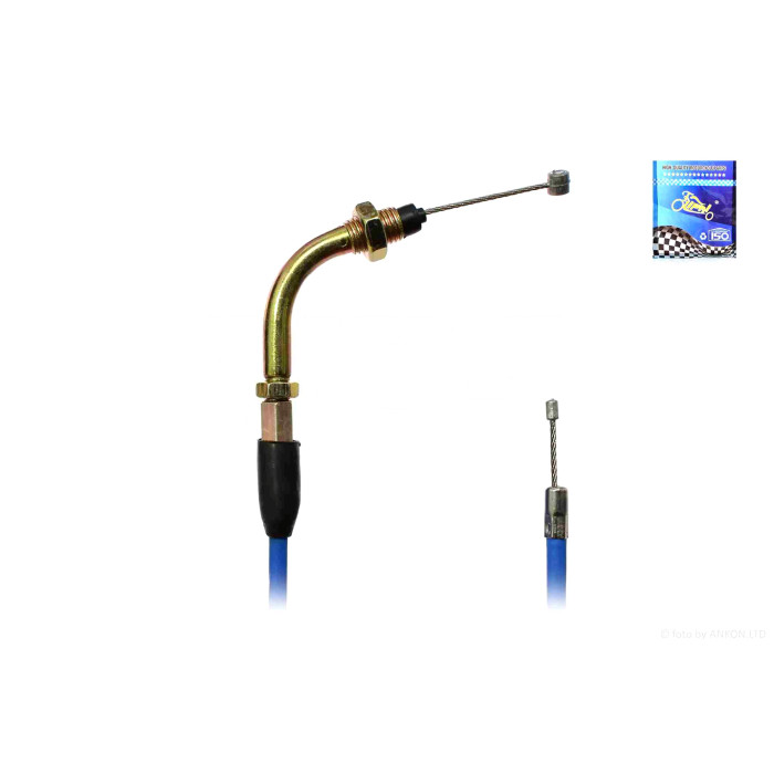 Трос газу Delta L1050 #PRO "LIPAI" (нержавіюча сталь, синій)