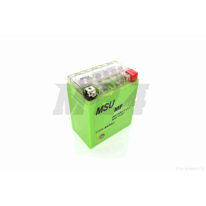 Акумулятор GEL 12V 7A 113-70-132mm, високий YTX7L-BS (12N7A-BS) "MSU" (2026)