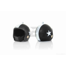 Брелок без ланцюжка HELMET #1 STAR BLACK/WHITE