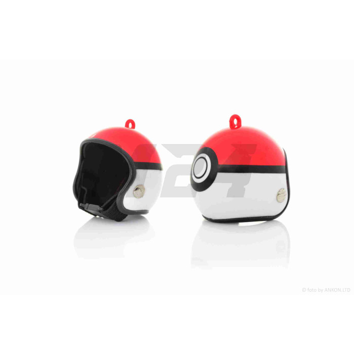 Брелок без ланцюжка HELMET #35 RED/WHITE