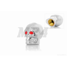 Ковпачок на ніпель, хром #ZJT-002 "SCULL"