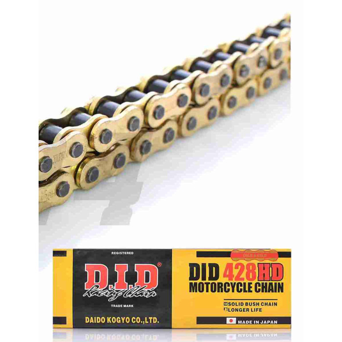 Ланцюг трансмісії 428HD-128L посилений GOLD "DID"