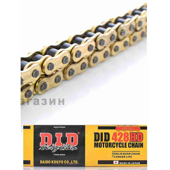 Ланцюг трансмісії 428HD-136L посилений GOLD "DID"