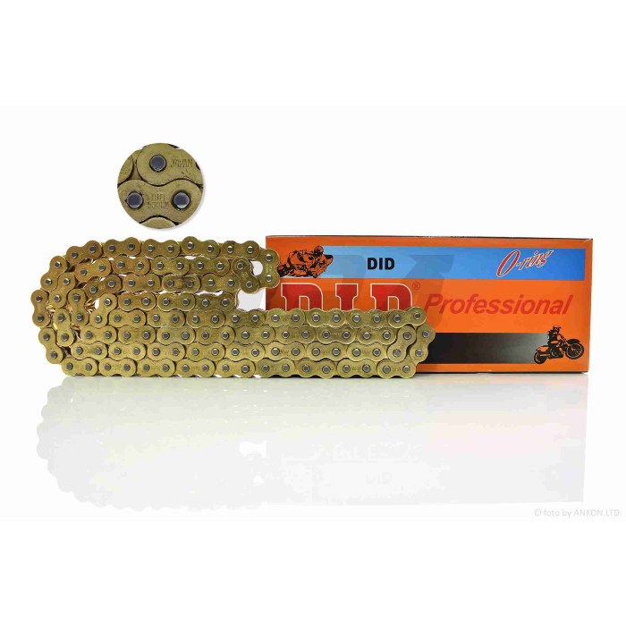 Ланцюг трансмісії 530HV-110L сальниковий, GOLD "DID" (O-Ring)