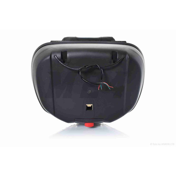 Кофр #898/1 59*45.5*32.5, 47L поліпропіленовий, переносний, діодний габарит+стоп-сигнал "LIPAI"