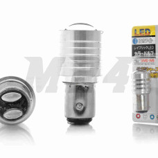 Лампа стопа та габариту S25 12V 21/5W діодна з лінзою