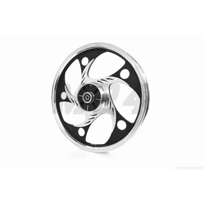 Диск колеса задний 17"-1.40 Alpha/Active литой, усиленый, черный #круг