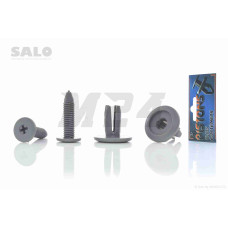 Клипсы (андапки) резьбовые LETS, AD110 "SALO" (10шт, 8mm, серые)