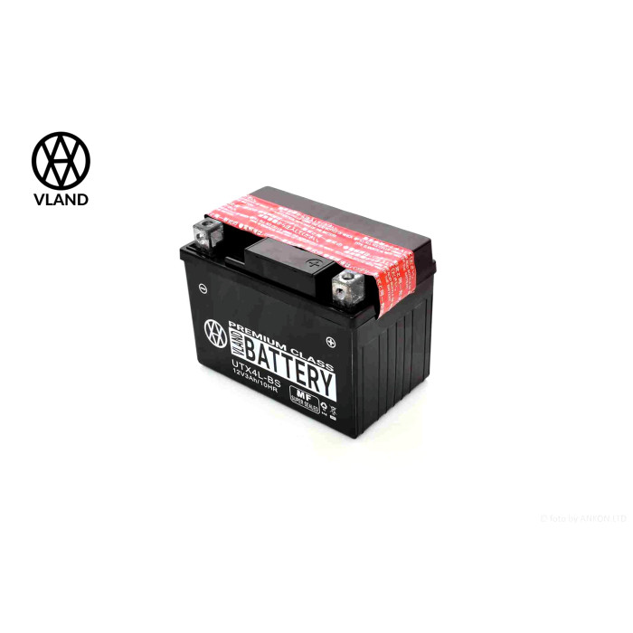 Акумулятор 12V 4A кислотний 113-70-85mm UTX4L-BS "VLAND"
