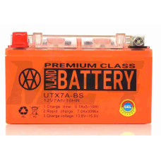 Акумулятор GEL 12V 7A 150-87-94mm UTX7A-BS (YTX7A-BS) "VLAND" (2024)