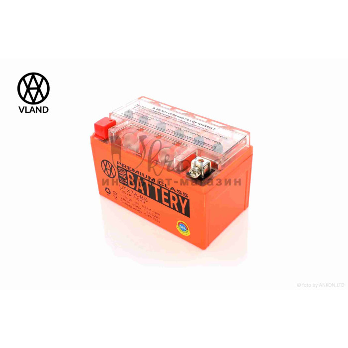 Акумулятор GEL 12V 7A 150-87-94mm UTX7A-BS (YTX7A-BS) "VLAND" (2024)