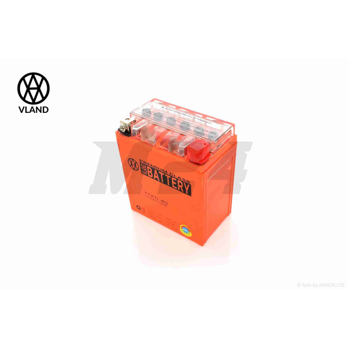 Акумулятор GEL 12V 7A 113-70-132mm, високий YTX7L-BS "VLAND" (2025)