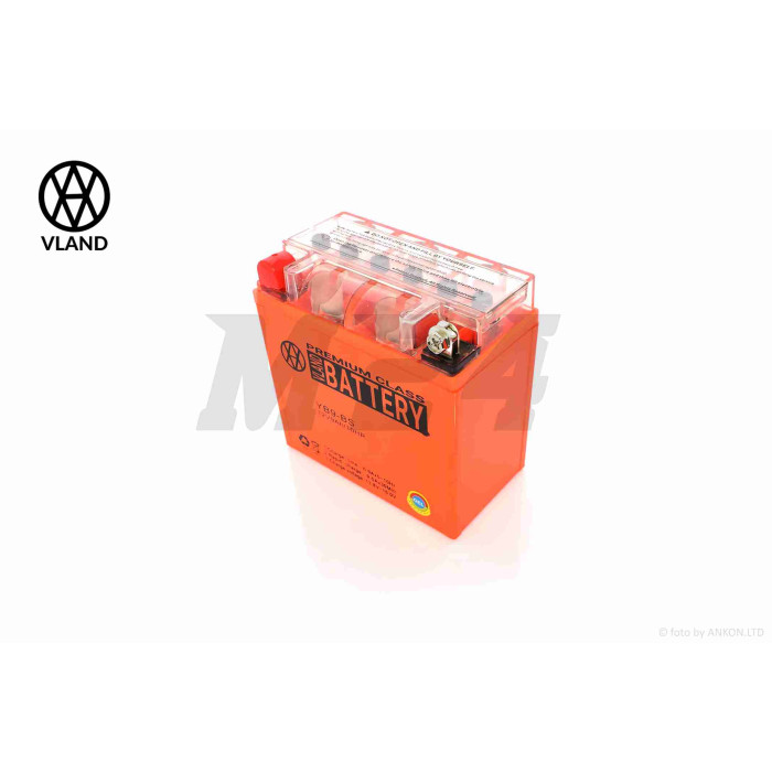 Акумулятор GEL 12V 9A 137-76-134mm, високий YB9-BS (12N9-BS) "VLAND" (на мото СРСР, 2024)