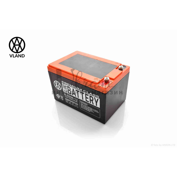 Акумулятор AGM 12V 15A 150-101-99mm 6-DZM-12 тяговий "VLAND" (електро вело/скутери, 2026)