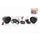 Аудіосистема 2.0 MP3 (Bluetooth/FM/USB/SD) 3", 2 пульти, сигналізація #BT006 (чорна)