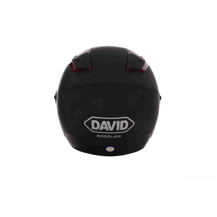 Шолом відкритий "DAVID" (#018, XL, black/mat)