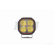 Фара додаткова діодна, квадратна, 56*56mm, біле/жовте світло, стробоскоп #LPS-2178