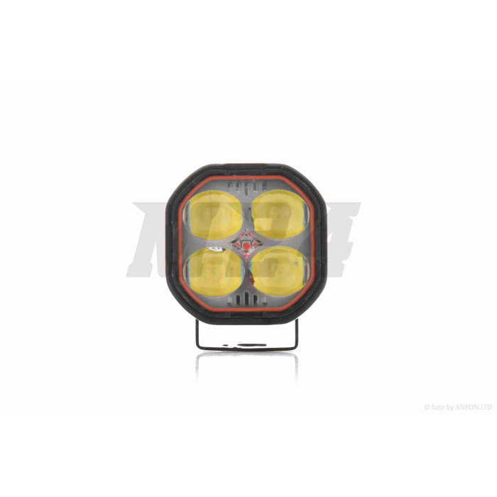 Фара додаткова діодна, квадратна, 56*56mm, біле/жовте світло, стробоскоп #LPS-2178
