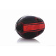 Шолом інтеграл "DAVID" (#820, XL, black/red, комір)