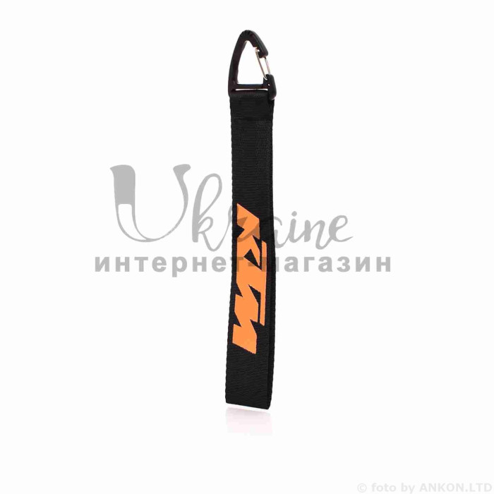 Шнурок для ключів 150mm, пластмасовий карабін #12 (KTM)