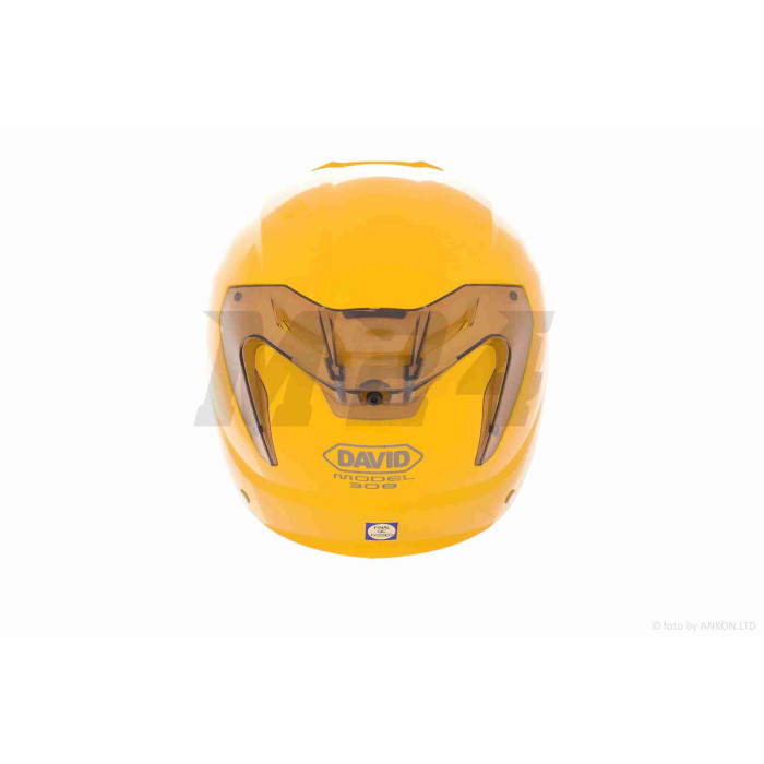 Шолом відкритий "DAVID" (#308, з регулятором розміру L-XXL, окуляри, yellow)